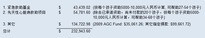 资金分配情况