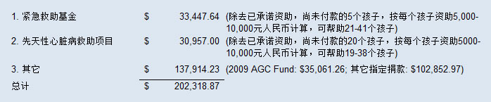 资金分配情况