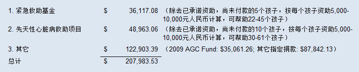 资金分配情况