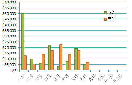 每月收支情况