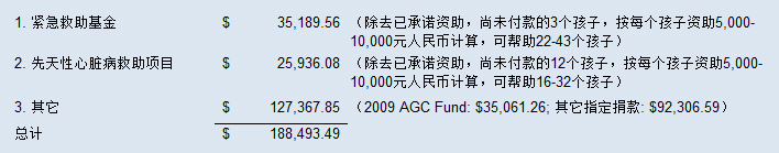 资金分配情况