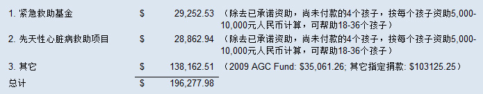 资金分配情况