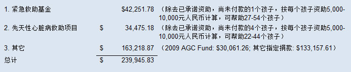 资金分配情况