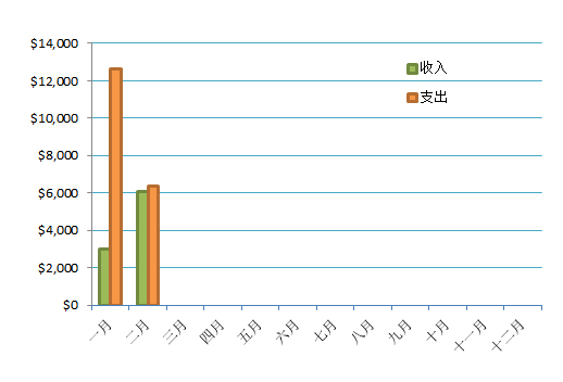 每月收支情况